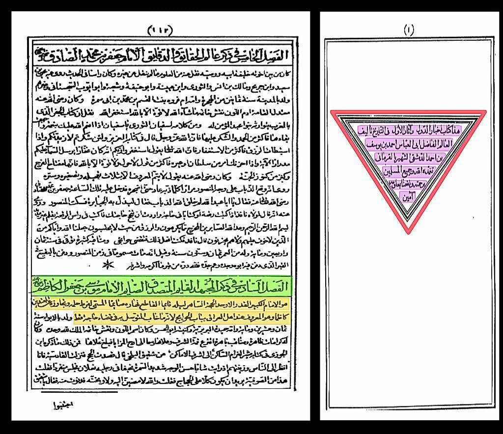 امام موسیٰ کاظم فی کتب اہل سنة