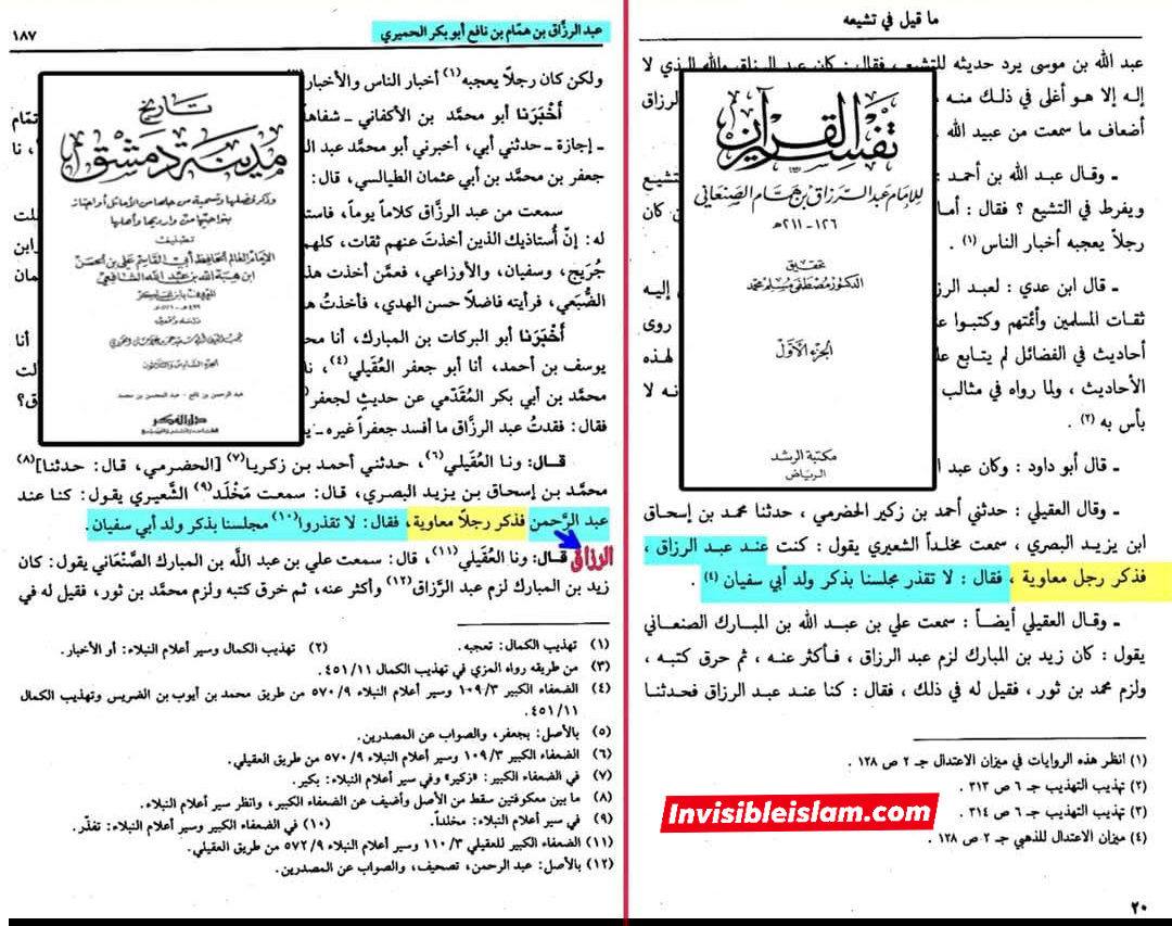 اہلِ سنت کے بڑے علماء کا معاویہ سے براءت کا اعلان