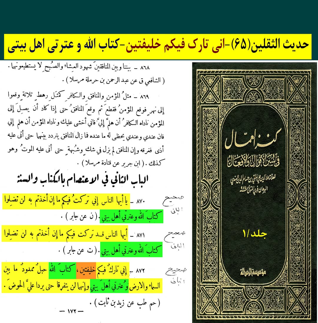 رسول خدا (ص) کے دو کامل خلیفے اور جانشین کون ؟