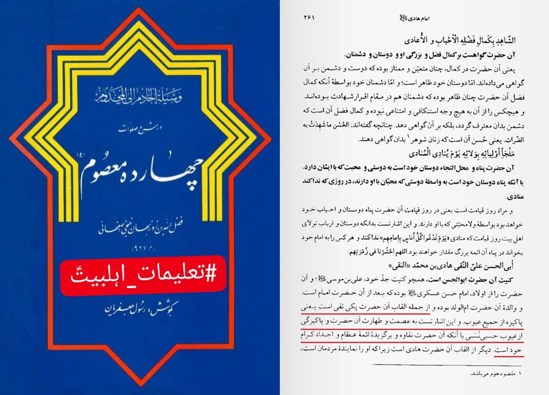 امام ہادی علیہ السلام کی عظمت اہل سنت کی نظر میں
