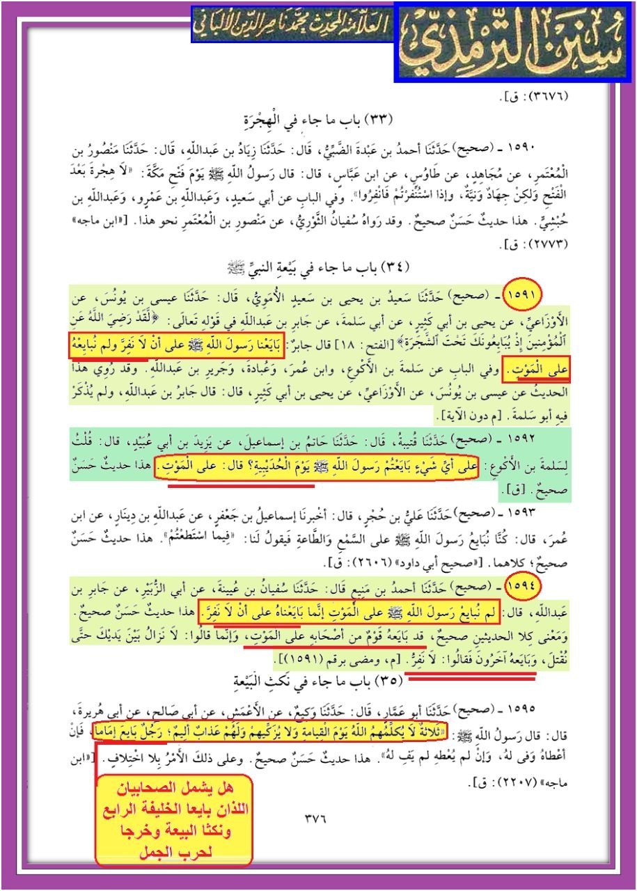 صحابہ نے رسول ص سے کبھی فرار نہ ہونے پر بیعت کی تھی