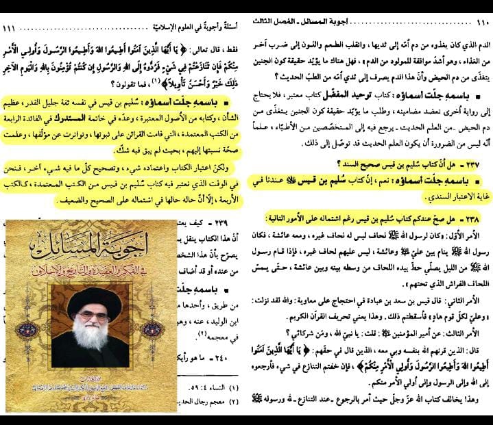 سند کتاب سلیم بن قیس الھلالی العامری الکوفیؓ صحابی امام علیؑ