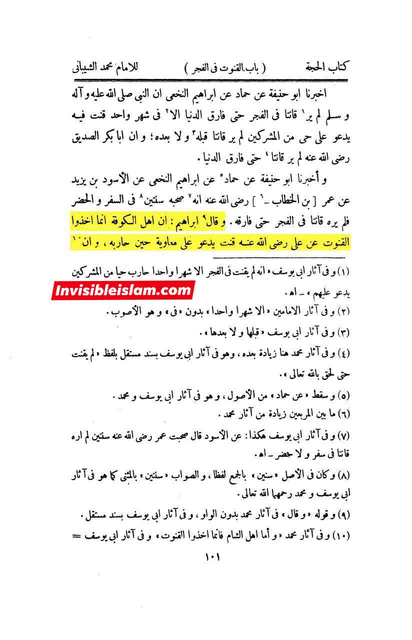 امیرالمؤمنین علیہ السلام کی طرف سے معاویہ پر لعنت