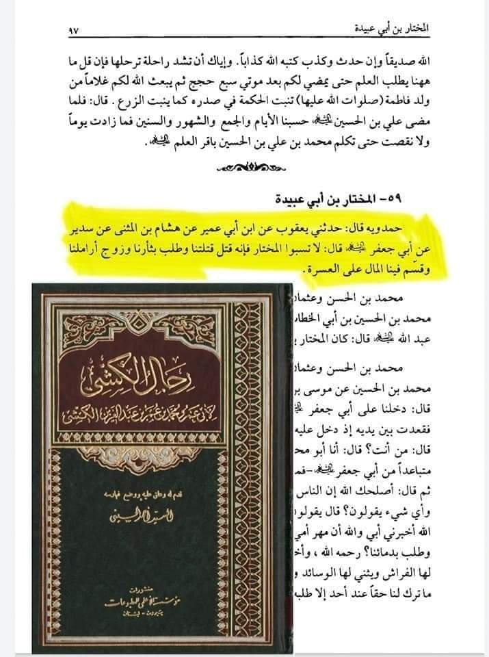 حضرت مختار ثقفیؓ اہل بیت ع کی نگاہ میں