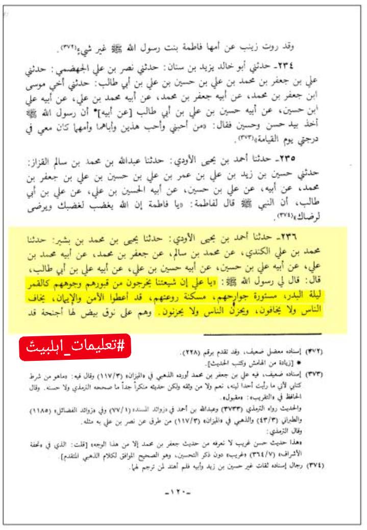 امیرالمؤمنین علی بن ابی طالبؑ کے شیعوں کی عاقبت