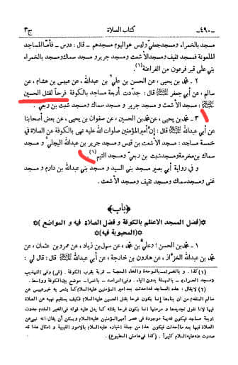 حضرت علی (علیہ السلام) نے کوفہ کی پانچ مساجد میں نماز پڑھنے سے منع فرمایا تھا۔