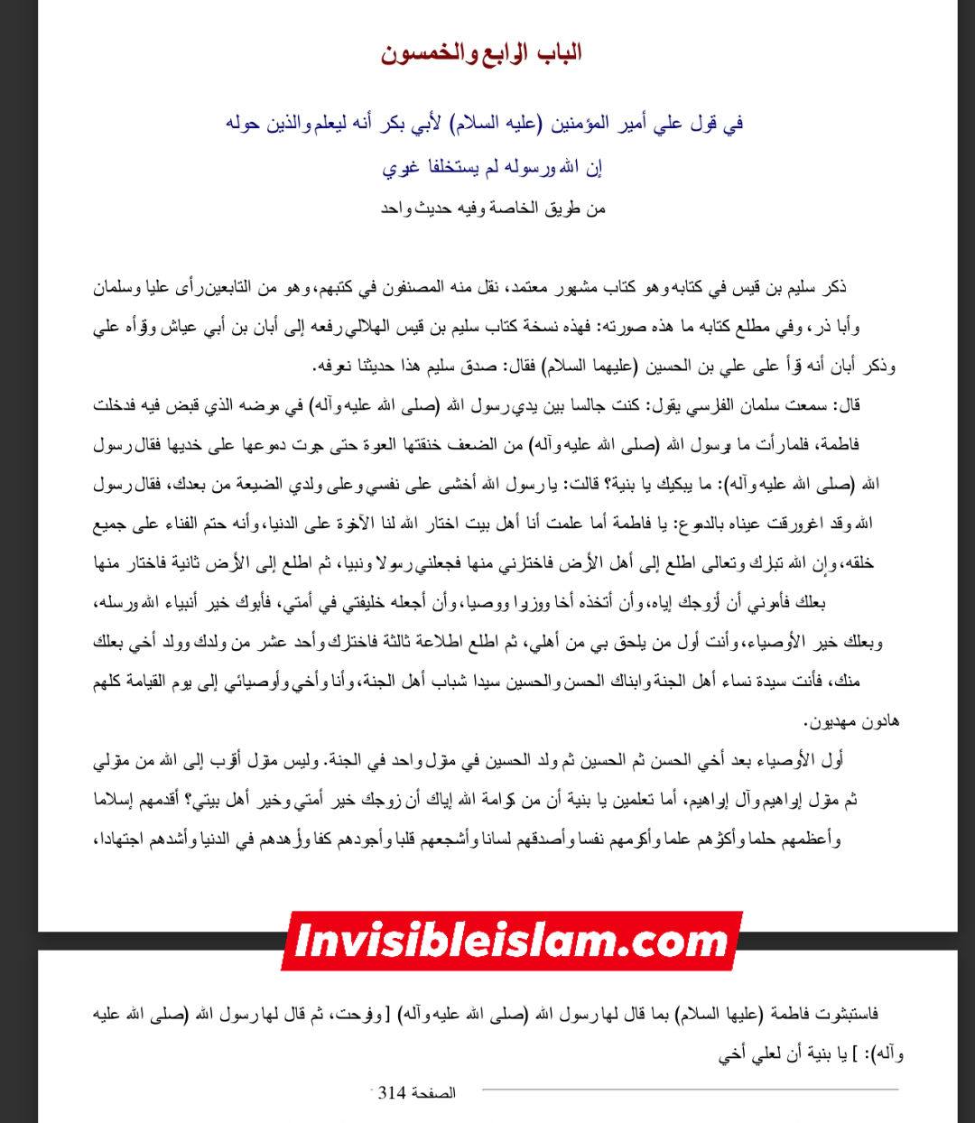 کتاب سلیم بن قیس پر شیخ حلی و تستری کا نظریہ  اور دیگر فقہ و اصول کے علماء کا کتاب سلیم کی طرف رجوع کرنا
