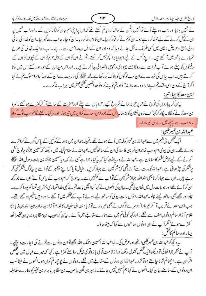 عمر بن سعد جس نے امام حسینؑ کو قتل کیا، وہ 'شیعہ عثمان' میں سے تھا