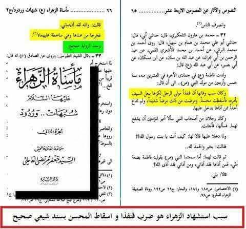 روایاتِ شہادتِ سیدہ زھراء ع اور شہادت محسن ع متواتر ہیں Post-1/2