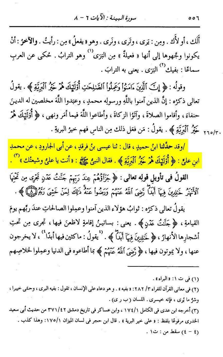 شیعہ ہی کامیاب اور خیر البریہ ہیں