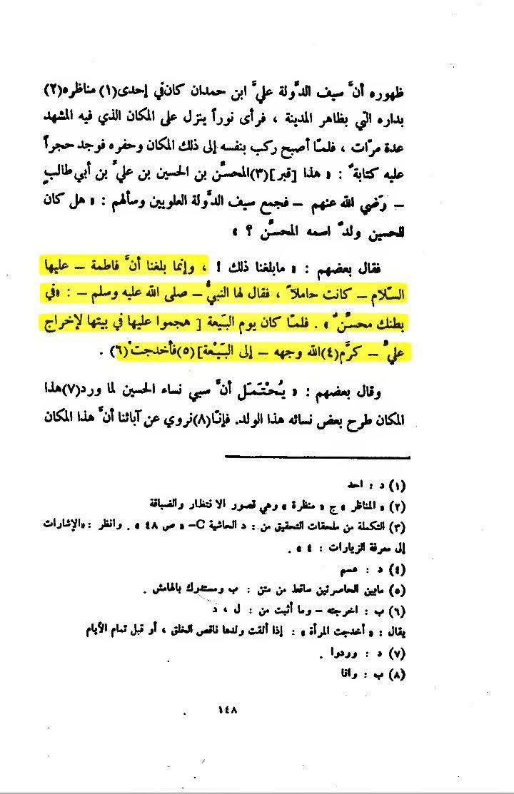 چوتھی صدی اور شیعوں کا شہادت محسن بن علیؑ کا عقیدہ