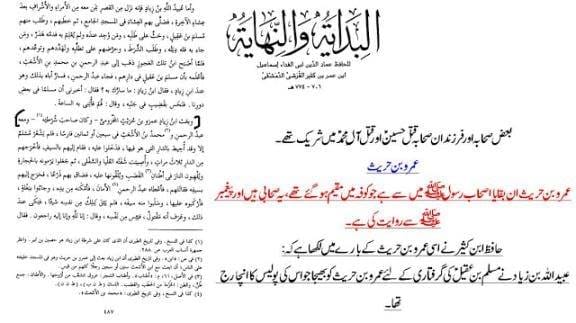 صحابی عمرو بن حريث - سفیر مولا حسین ع کے قتل میں شریک