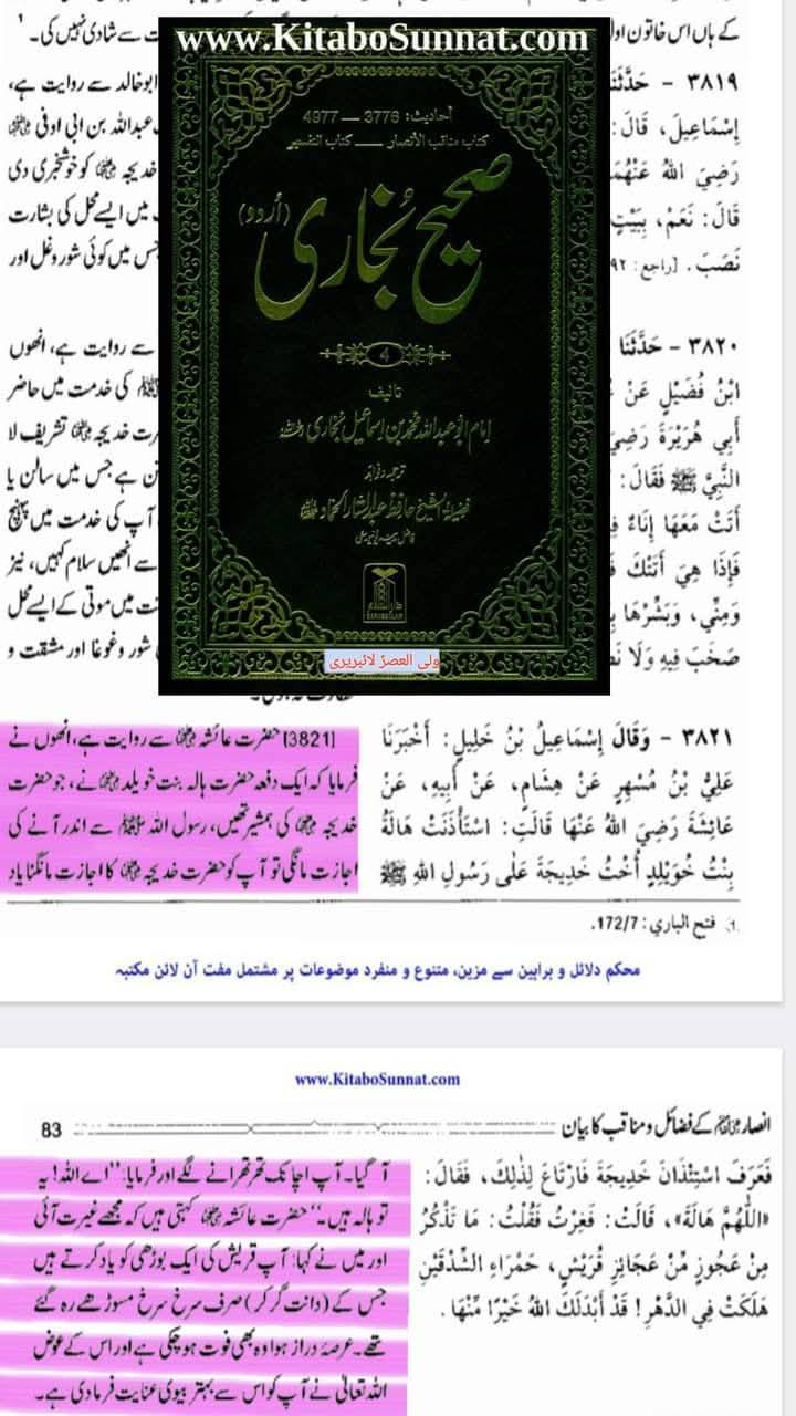 حضرت خدیجہ س سے حسد