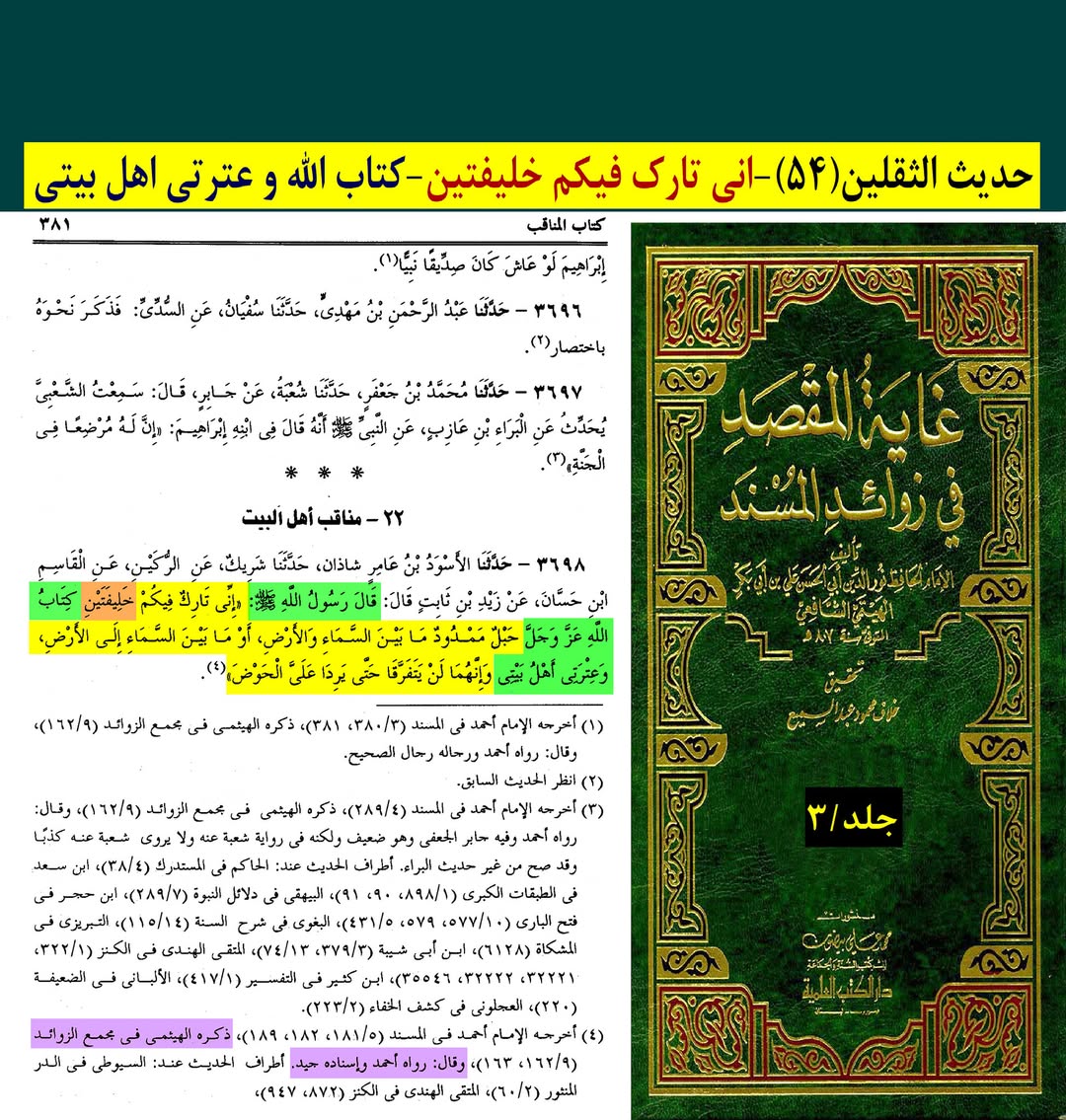 رسول خدا (ص) کے دو کامل خلیفے اور جانشین کون ؟