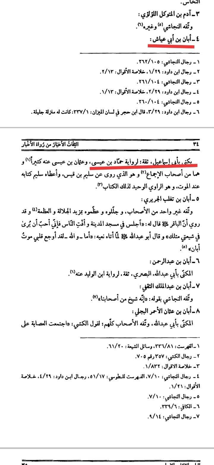 آبان بن ابی عیاش کی توثیق