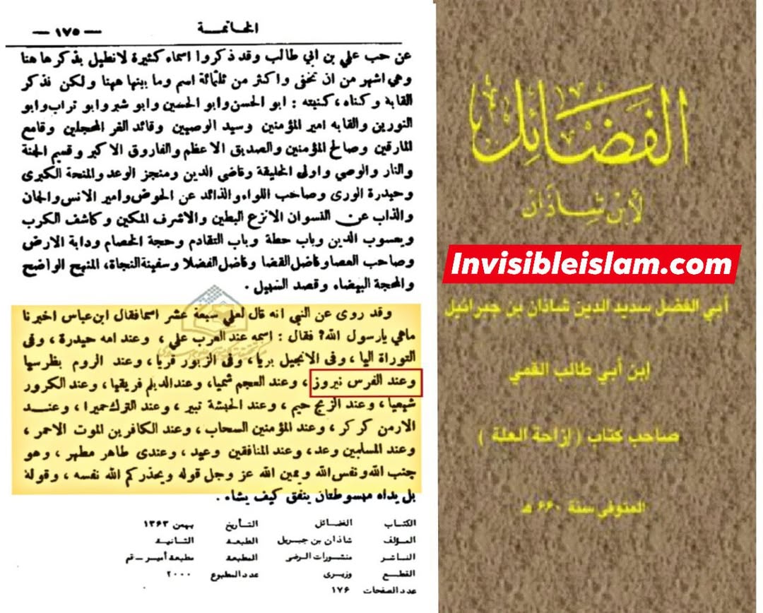 امام علی ع کا نام؟