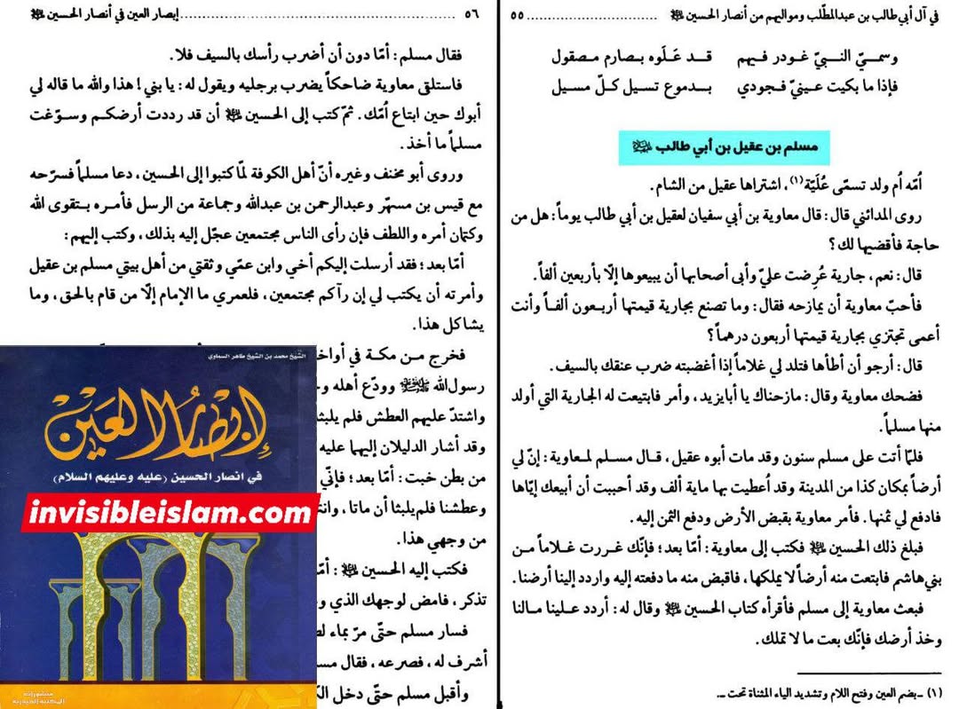 عقیل بن ابی طالبؑ کی آل میں سے، جو امام حسینؑ کے انصار میں شامل تھے