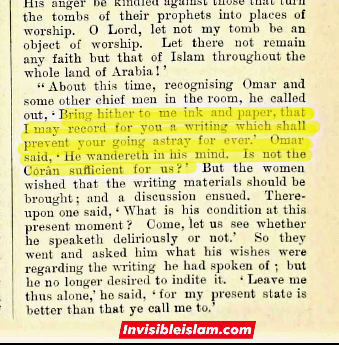 واقعہ قرطاس اور غیر مسلم مورخ