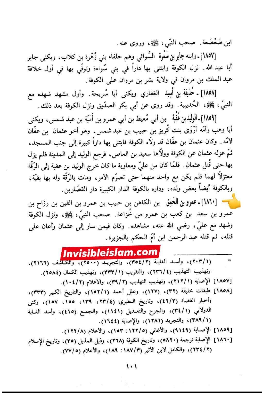 صحابی عمرو اور قاتلین عثمان