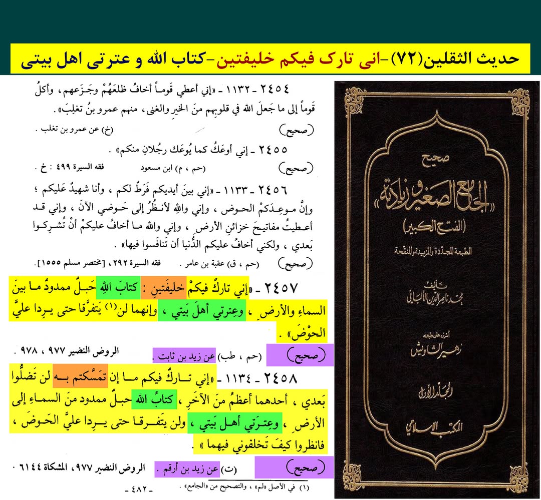 رسول خدا (ص) کے دو کامل خلیفے اور جانشین کون ؟