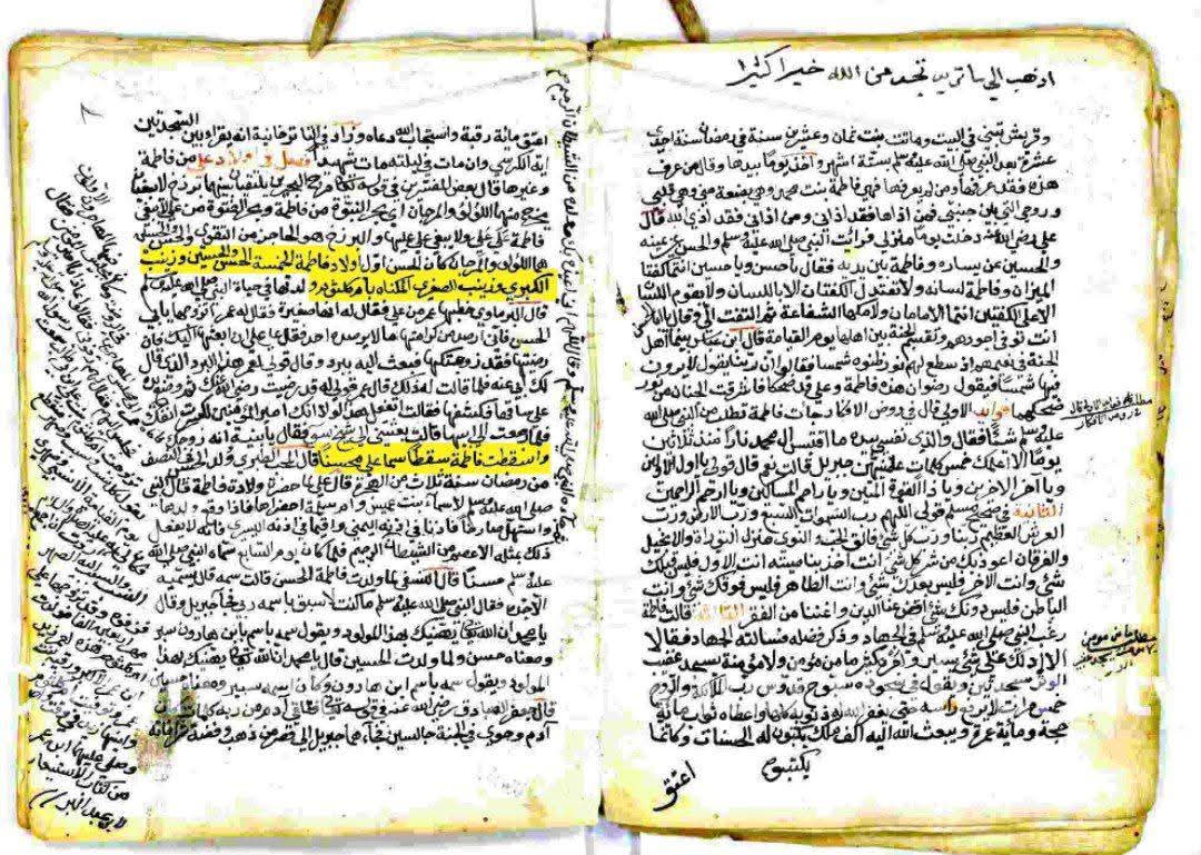 اہل سنت عالم صفوری کی کتاب کا خطی نسخہ اور شہادتِ محسن ع