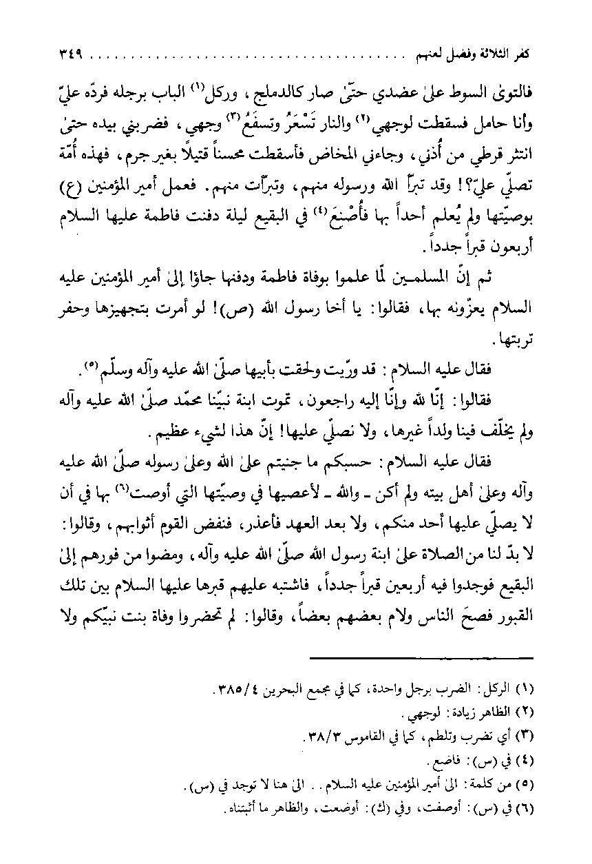 روایاتِ شہادتِ سیدہ زھراء ع اور شہادت محسن ع متواتر ہیں Post-2/2