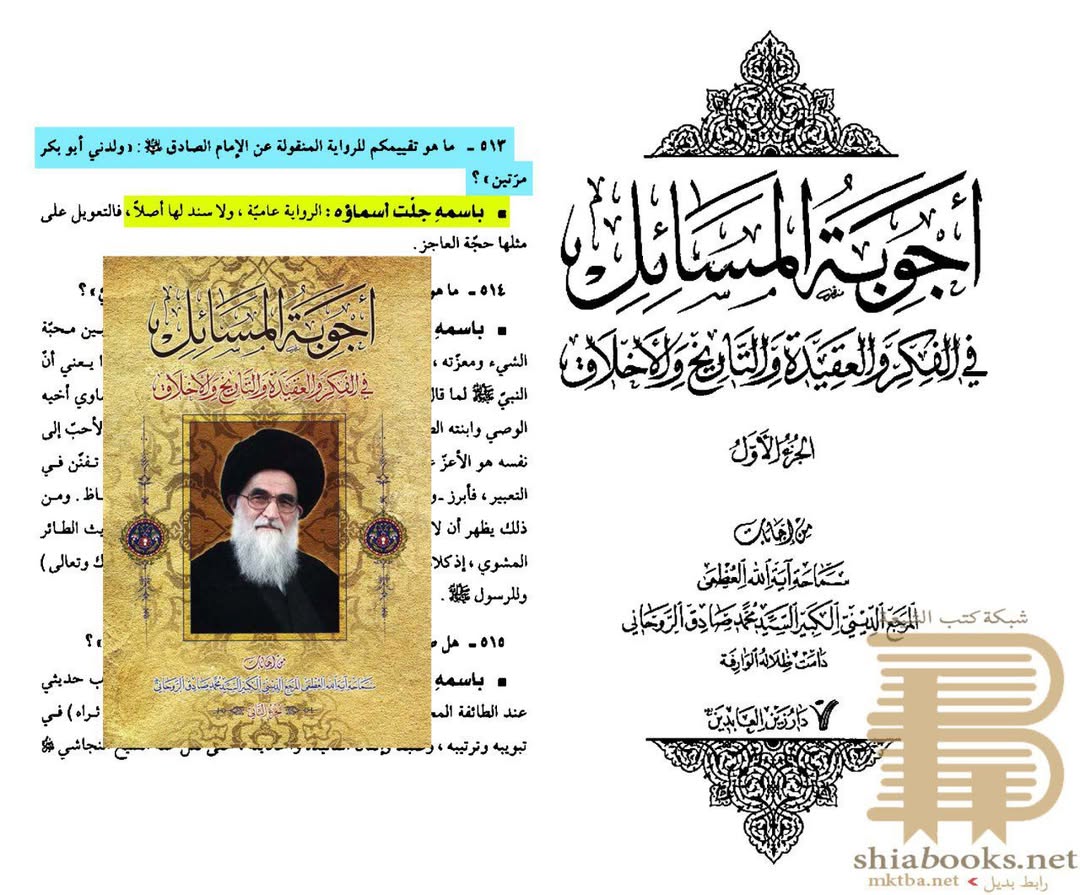 امام صادق علیہ السلام کس نسل سے ہیں؟ محمد بن ابوبکر یا محمد بن ابی سمرہ؟