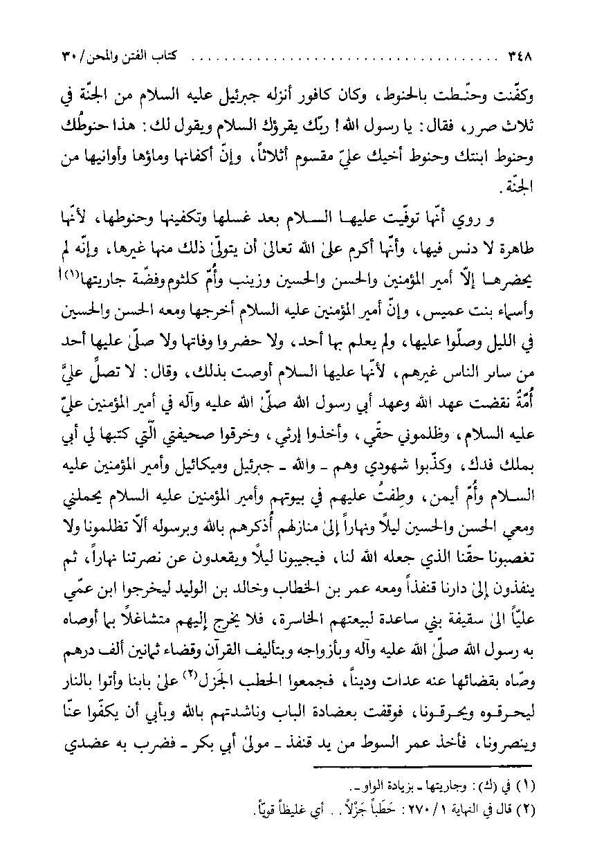 روایاتِ شہادتِ سیدہ زھراء ع اور شہادت محسن ع متواتر ہیں Post-2/2