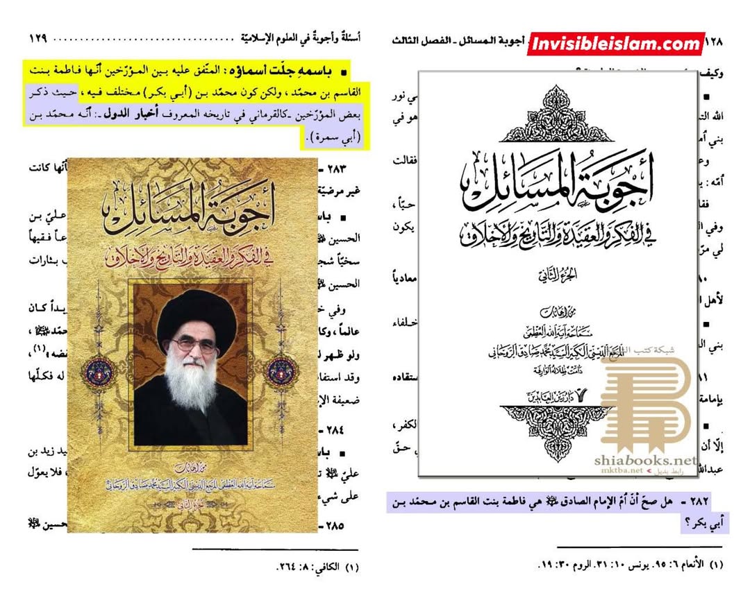 امام صادق علیہ السلام کس نسل سے ہیں؟ محمد بن ابوبکر یا محمد بن ابی سمرہ؟
