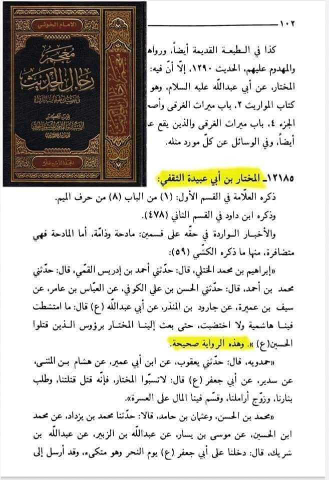 حضرت مختار ثقفیؓ اہل بیت ع کی نگاہ میں