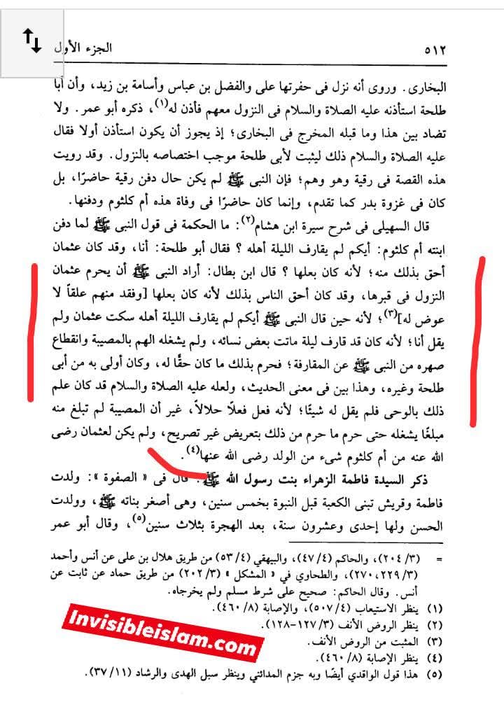 عثمان نے رقیہ/کلثوم کو قبر میں کیوں نہیں اُتارا؟