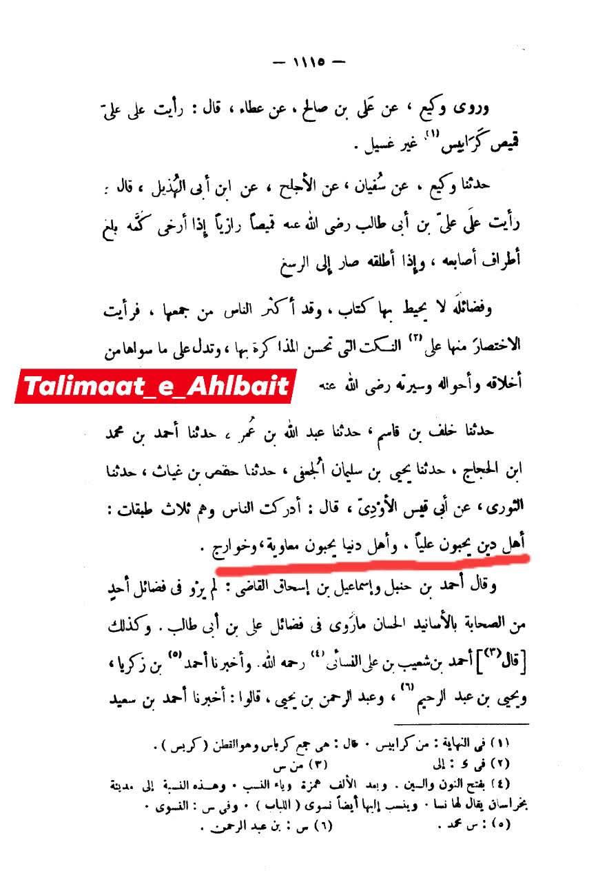معاویہ سے کون لوگ محبت کرتے ہیں ؟