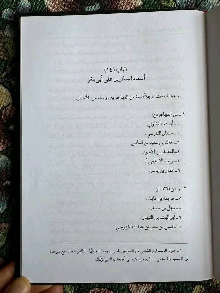 وہ کبار صحابہ جنہوں نے ابوبکر کی مخالفت کی تھی جب وہ زبردستی کے خلیفہ بن گئے