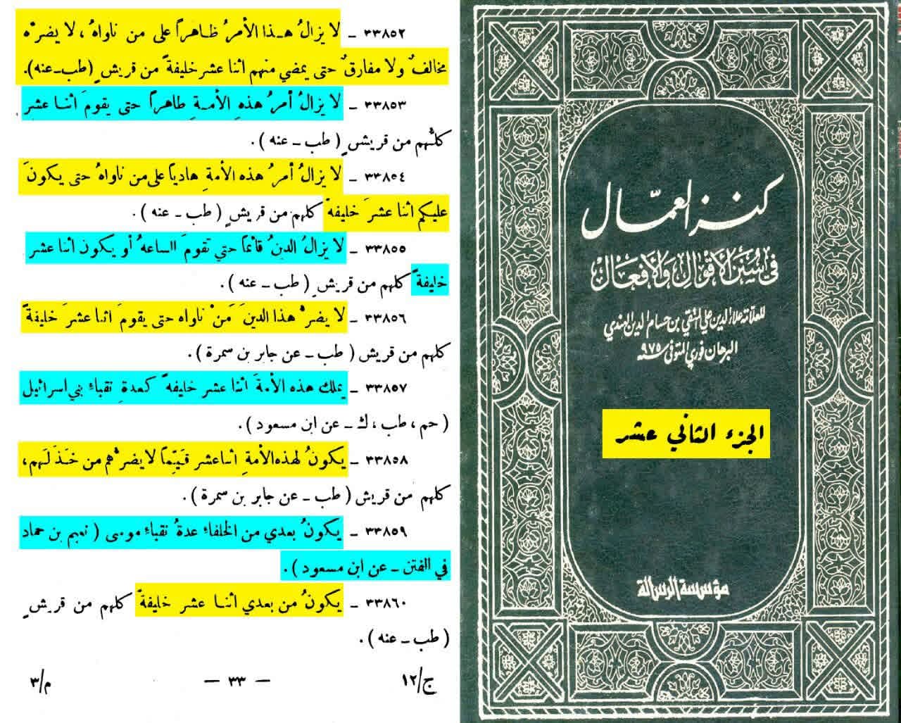 ائمہ اثنا عشر post-2 (اہل سنت کتب کے اسکین پیجز)