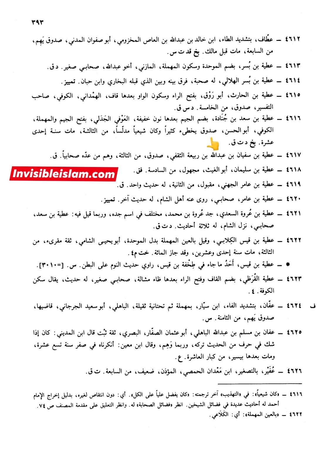 عطیہ بن سعد العوفی  (ثقہ)