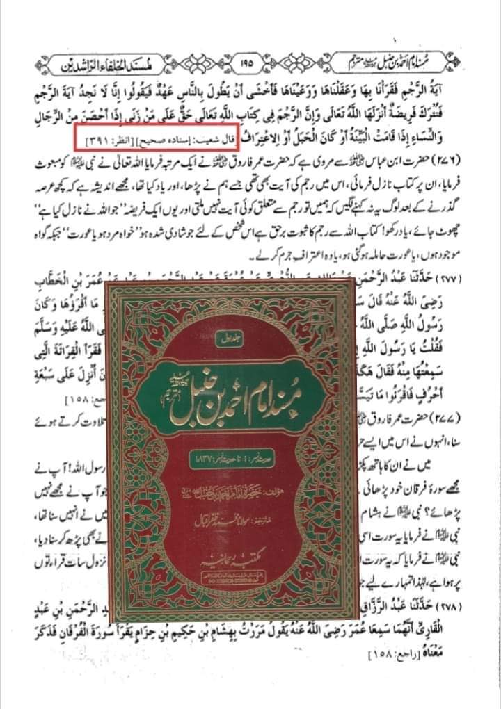عقیدہ تحریف قرآن فی کتب اہلسنة (دوسرا حصہ) رجم اور رضاعت کبیر
