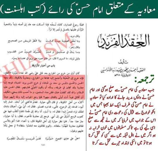 کیا امام حسن کا صلح کرنا اچھے تعلقات کی دلیل ہے ؟ (کتب اہل سنت)