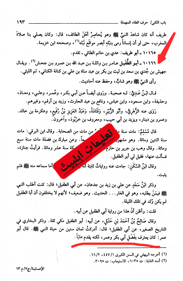 عقیدہ تفضیلِ امیر المومنین علی ابن ابی طالب ع