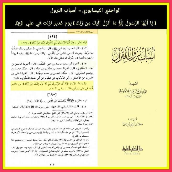 آیت تبلیغ امام علی ع کی شان میں نازل ہوئی