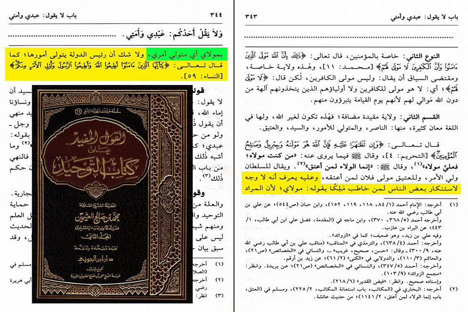 مولا کے معنی حاکم اور سب سے اعلی (اسکین پیجز)