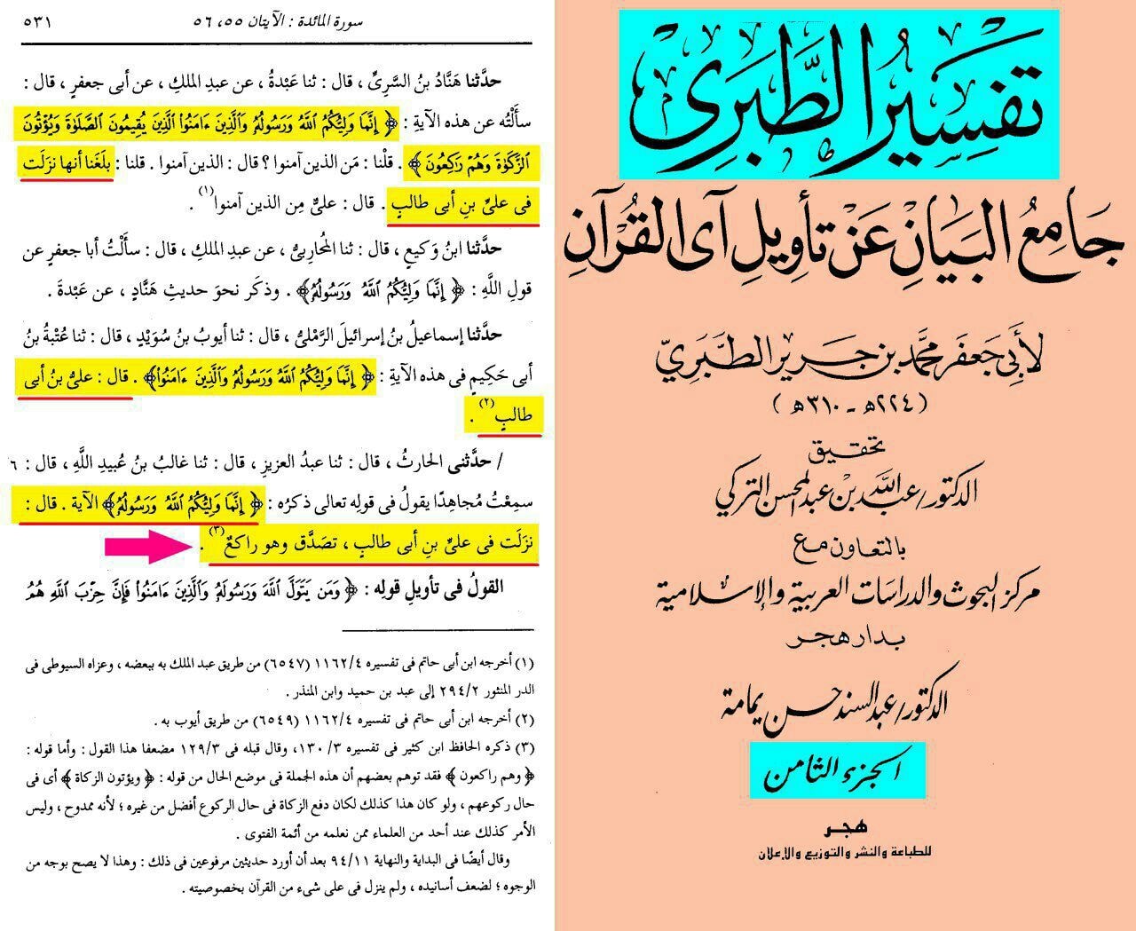 آیت ولایت امام علی کی شان میں نازل ہوئی (اسکین پیجز)