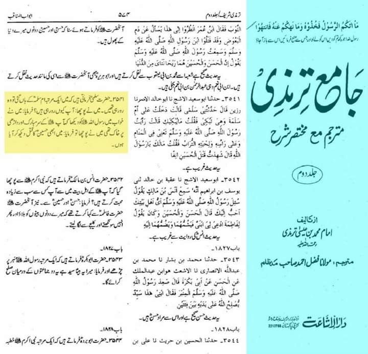 رسول اللّه ص یوم عاشورہ حالتِ عزاداری میں