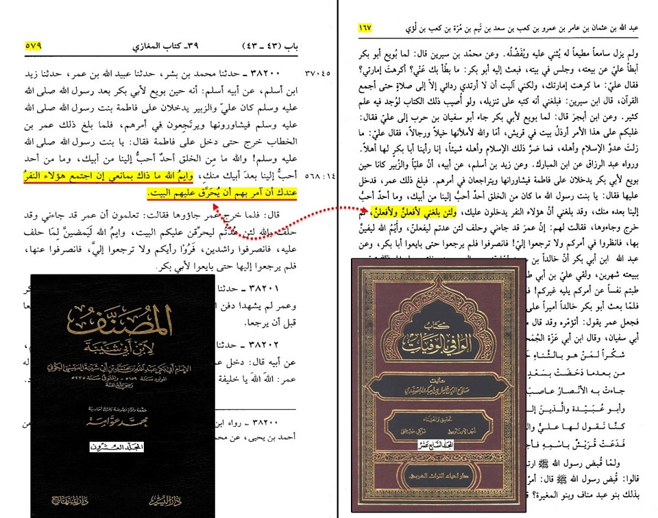 حضرت عمر کا جناب سیدہ ص کے گھر آ کر دھمکی دینا (مصنف ابن ابی شیبہ) صحیح سند