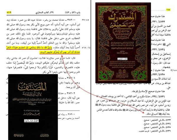 حضرت عمر کا جناب سیدہ ص کے گھر آ کر دھمکی دینا (مصنف ابن ابی شیبہ) صحیح سند