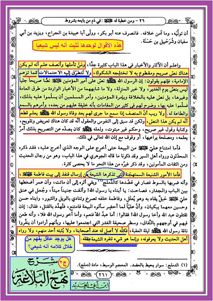 کیا ابن ابی الحدید شیعہ تھا؟