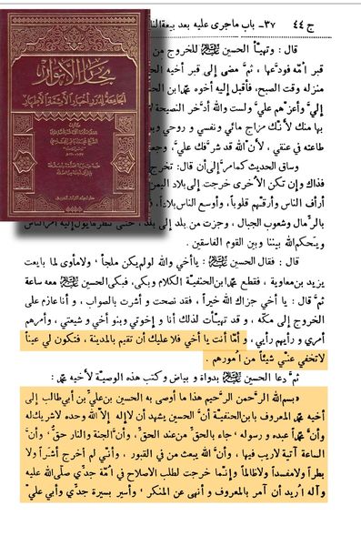 محمد بن حنیفہ کربلا میں حاضر کیوں نہیں تھے