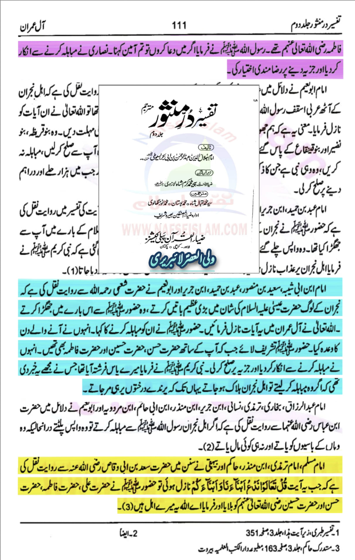 کیا مباہلہ میں ابوبکر، عمر، عثمان اور انکی اولادیں بھی شامل تھی؟
