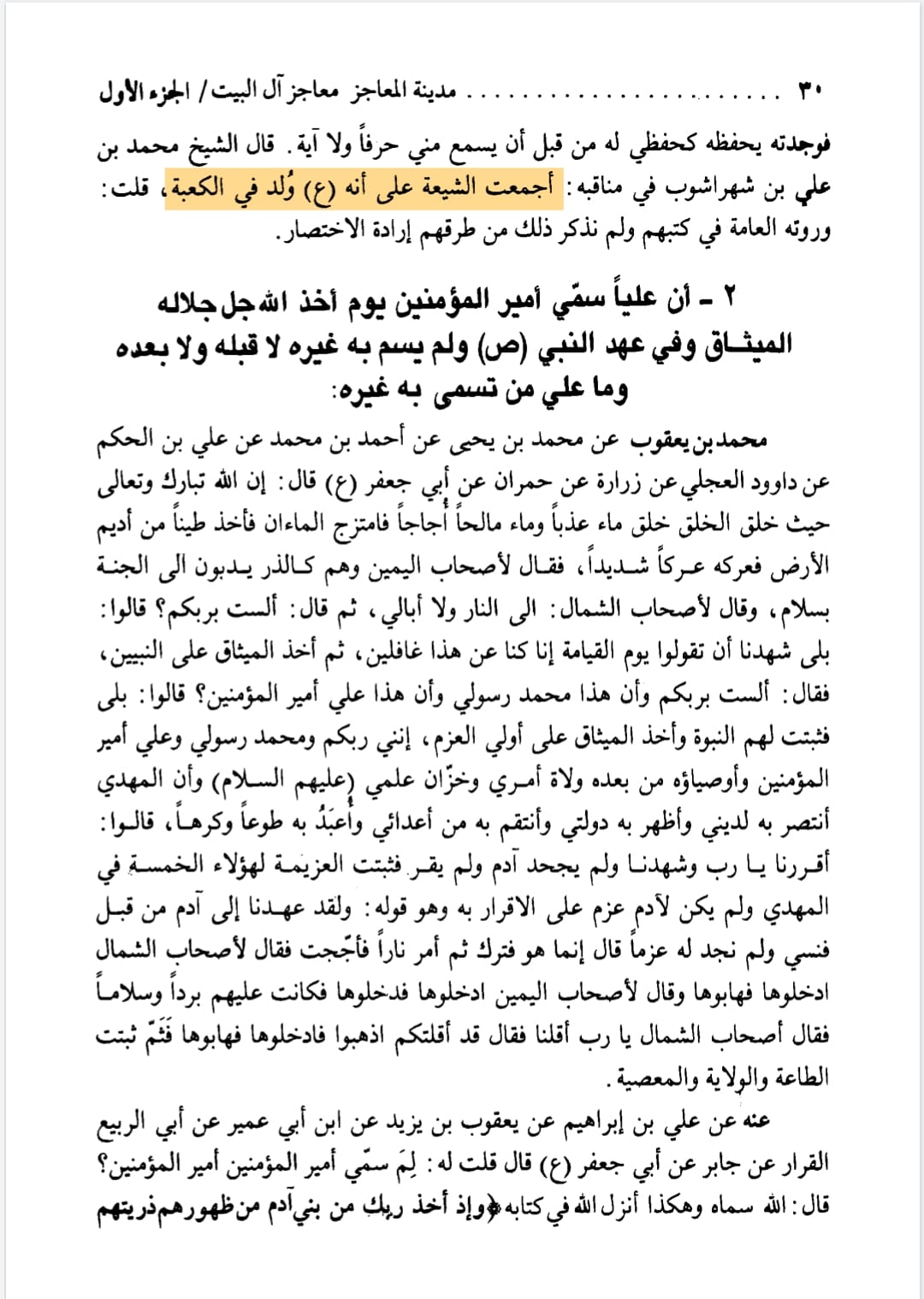 کعبہ میں ولادت