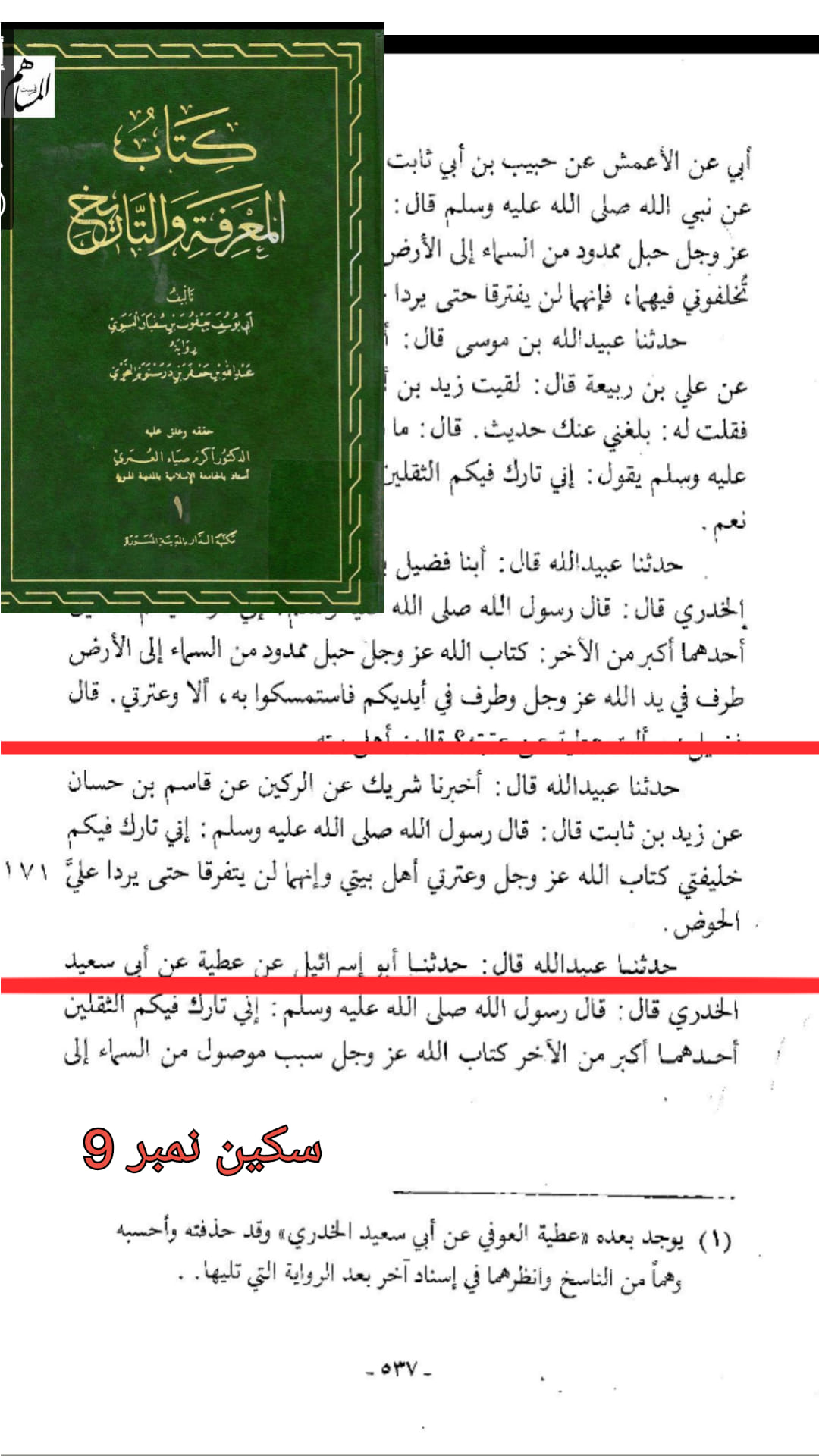 حدیث ثقلین (بمعنی دو خلیفہ)