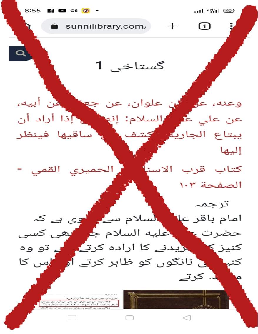 کیا قرب الاسناد میں امام علی (ع) کی گستاخی ہوی ہے